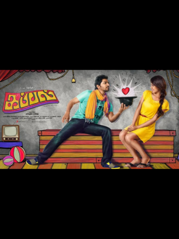 Kappal Tamil movie poster featuring Vaibhav and Sonam Bajwa in a romantic-comedy scene